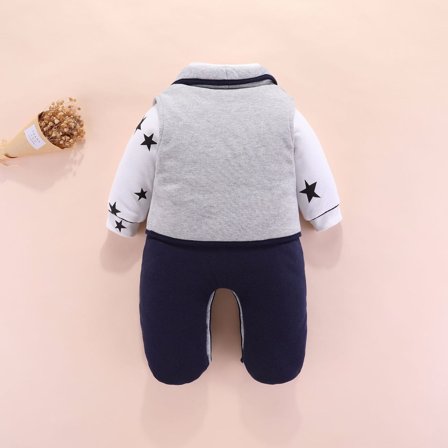 Alfie Baby Boy Gentleman Winter Romper
