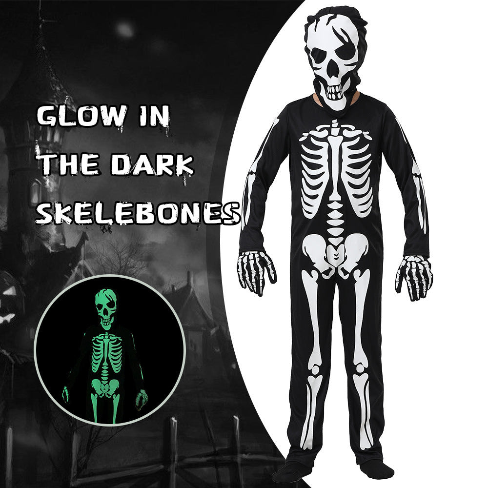 Glow in the Dark Skeleton Boys Kid Party Costume