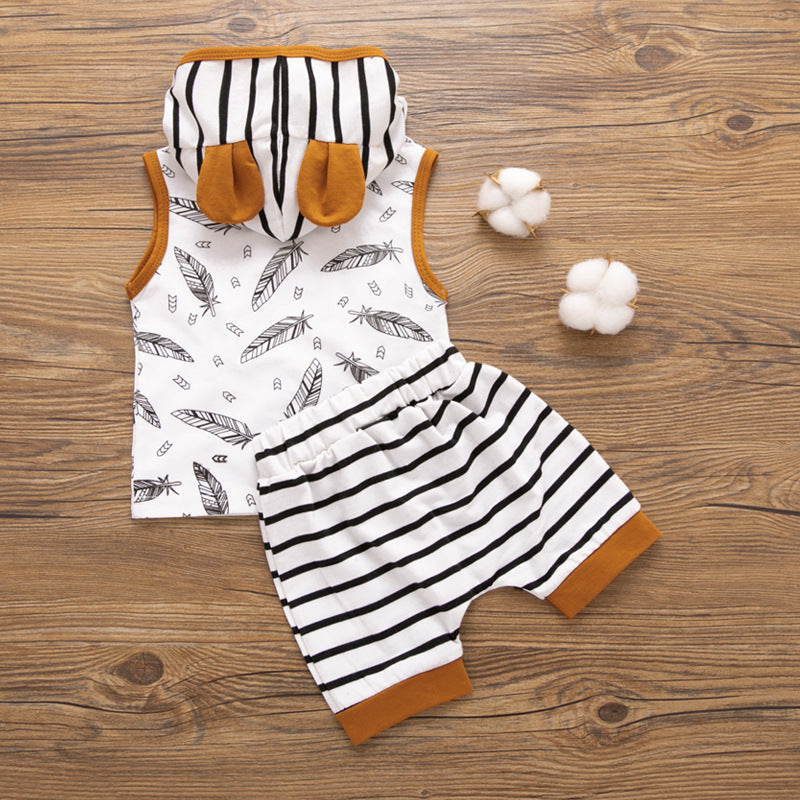 Brandon Baby Boy Vest Set