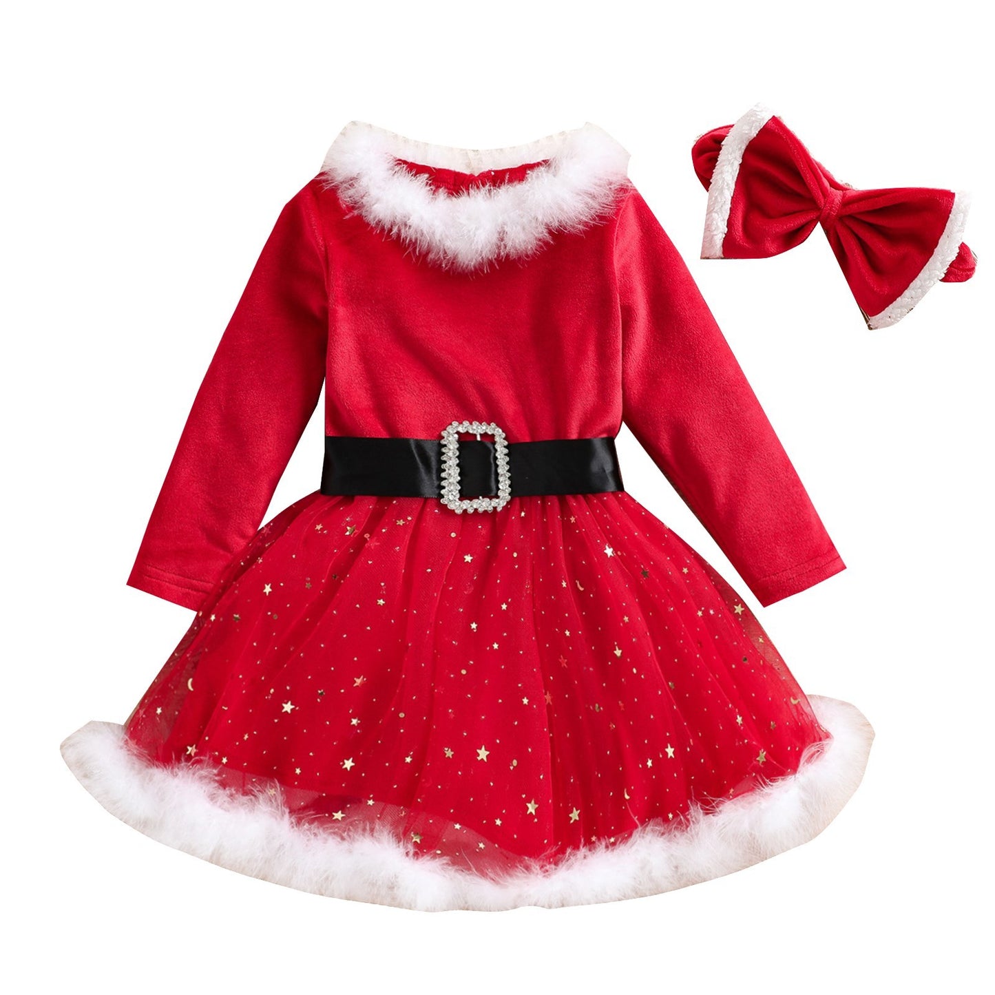 Santa Girl Kids Dress
