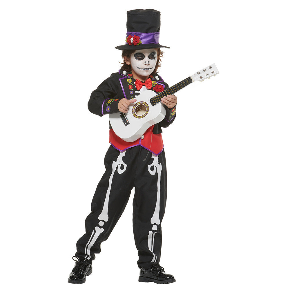 Mexican Day Of The Dead Boy s Kid Party Costume