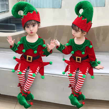 Elf Girls Kid Christmas Costume