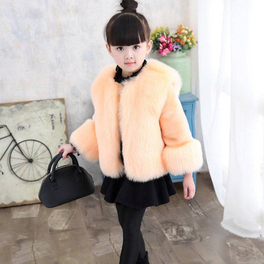 Dua Girls Faux Fur Coat