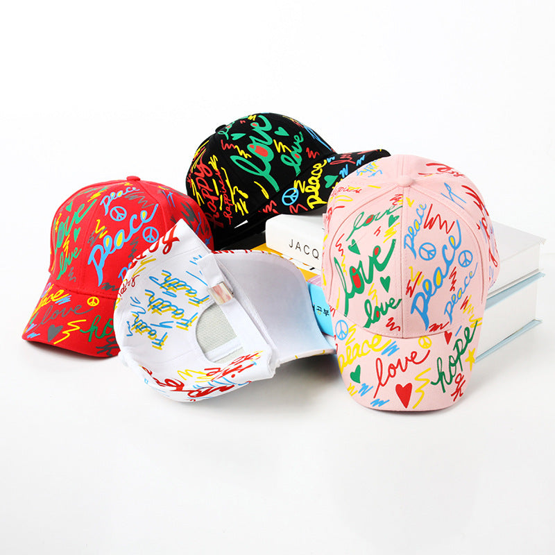 Girls Kid Graffiti Baseball Hat