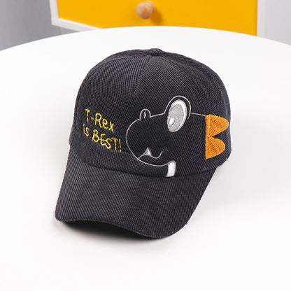 Boys Kid Dinosaur Embroidered Baseball Cap