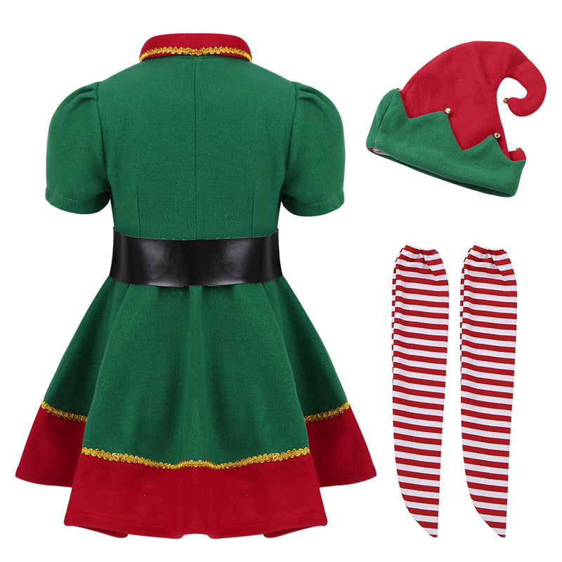 Elf Dress Girls Kid Costume
