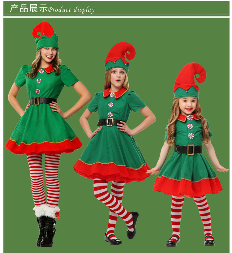 Elf Dress Girls Kid Costume