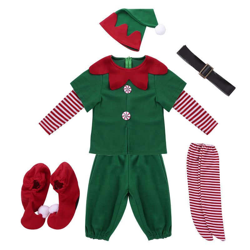 Elf Christmas Kids Boy Costume