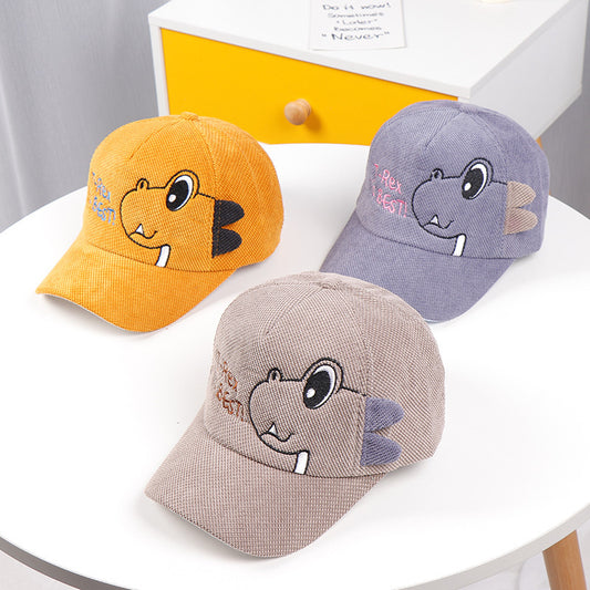 Boys Kid Dinosaur Embroidered Baseball Cap