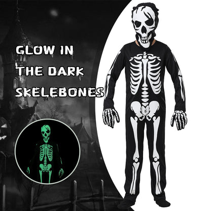 Glow in the Dark Skeleton Boys Kid Party Costume