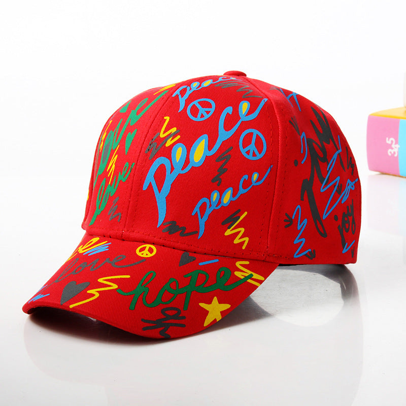 Girls Kid Graffiti Baseball Hat