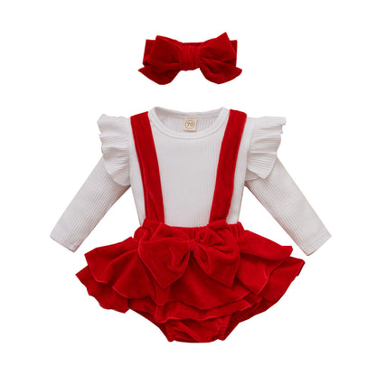 Ruby Baby Girl Jumpsuit Set