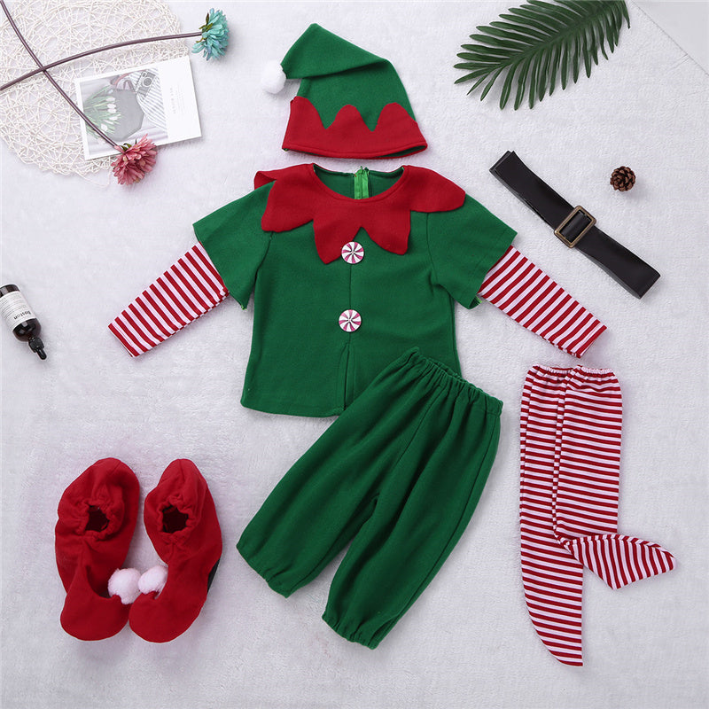 Elf Christmas Kids Boy Costume