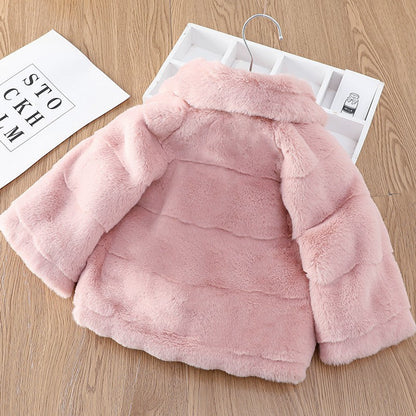 Effy Girls Fur Coat