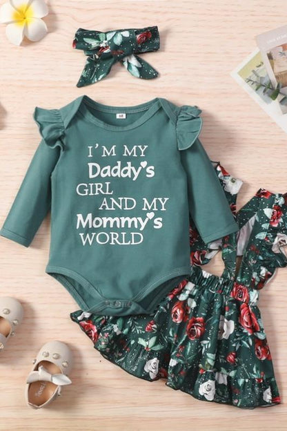 Emerald Baby Girl Jumpsuit Dress