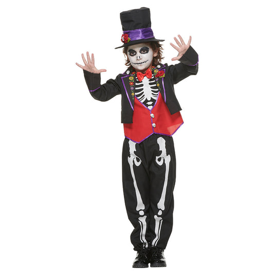 Mexican Day Of The Dead Boy s Kid Party Costume