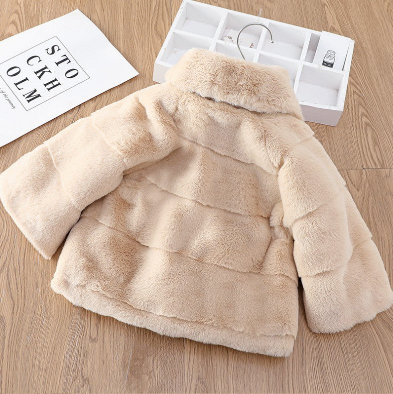 Effy Girls Fur Coat