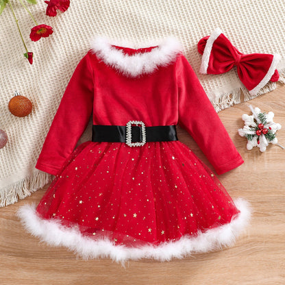 Santa Girl Kids Dress