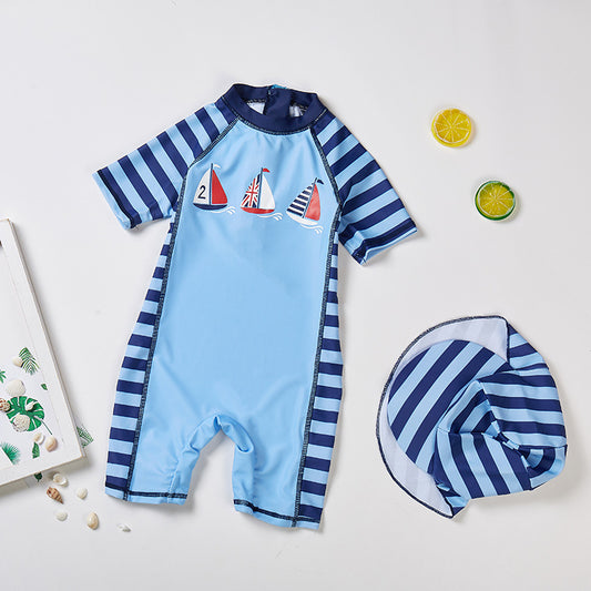 Sailor Baby Boy One Piece Swimsuit