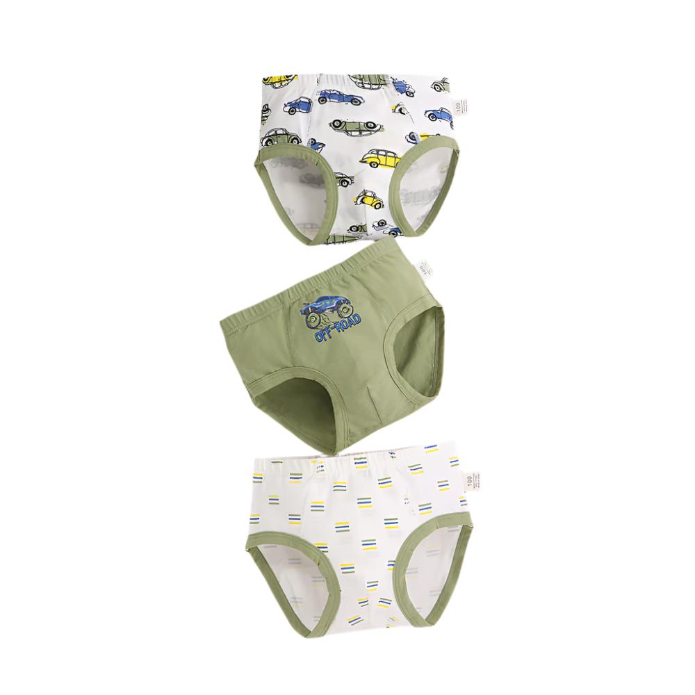 Boys Cartoon Printed Underwear Pants Set