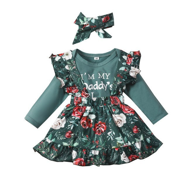 Emerald Baby Girl Jumpsuit Dress