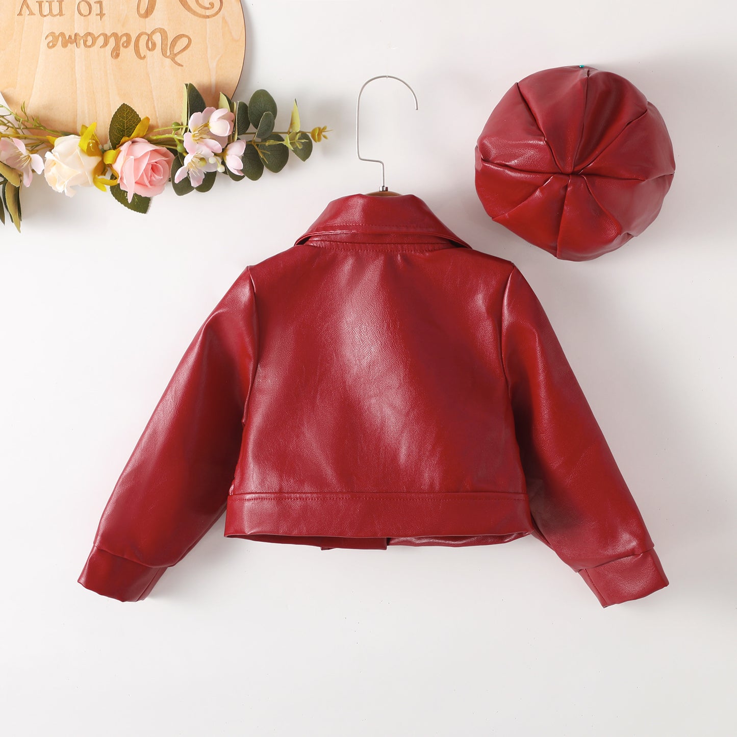 Judy Ruffle Leather Jacket