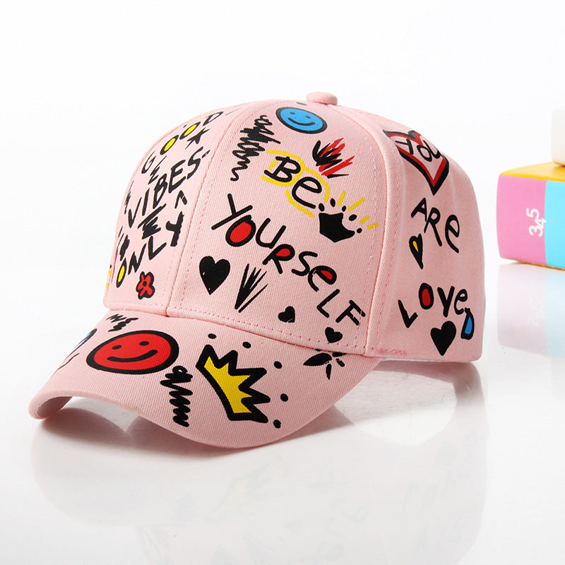Girls Kid Graffiti Baseball Hat