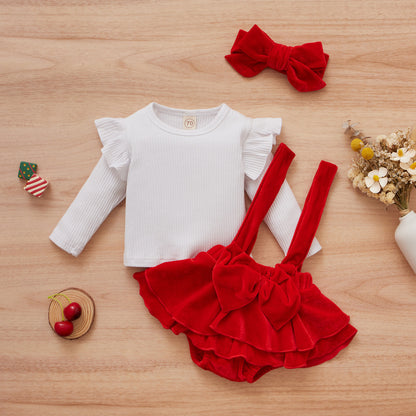 Ruby Baby Girl Jumpsuit Set