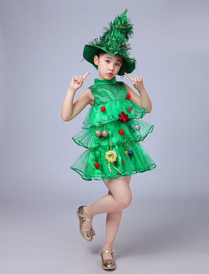 Christmas Tree Girls Costume