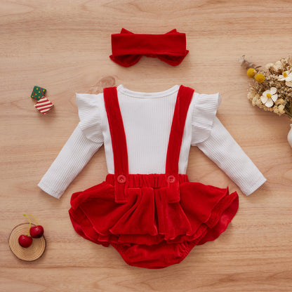 Ruby Baby Girl Jumpsuit Set