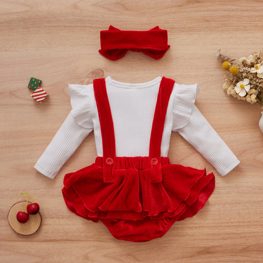 Ruby Baby Girl Jumpsuit Set