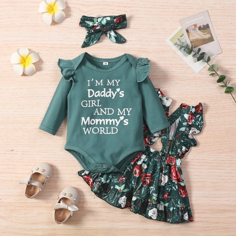 Emerald Baby Girl Jumpsuit Dress