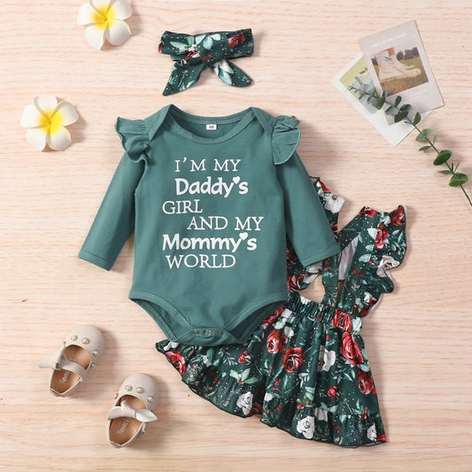 Emerald Baby Girl Jumpsuit Dress