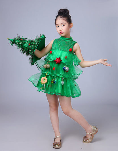 Christmas Tree Girls Costume