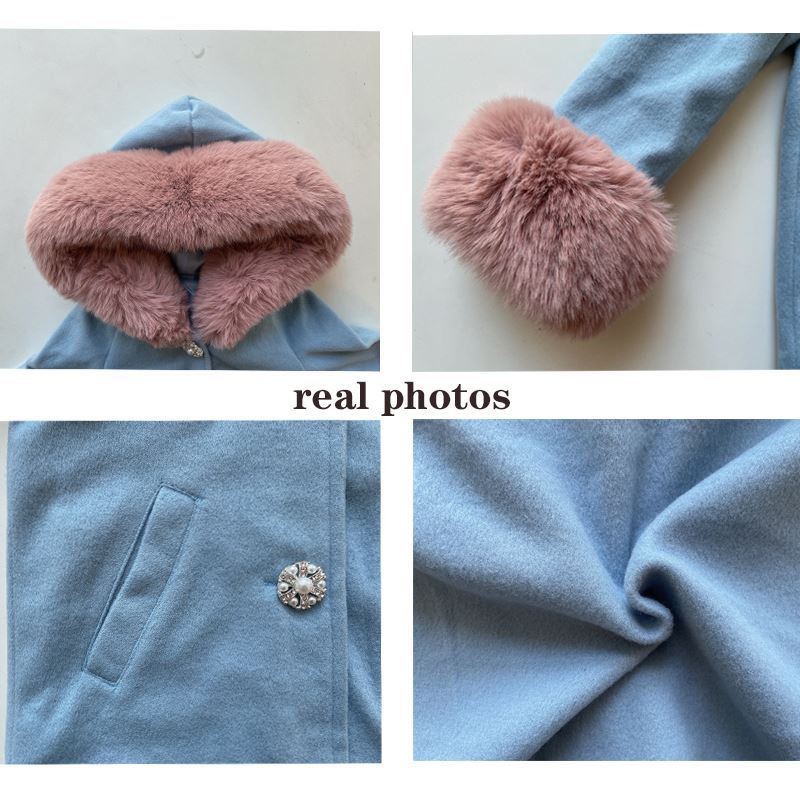 Felicity Woolen Faux Fur Coat