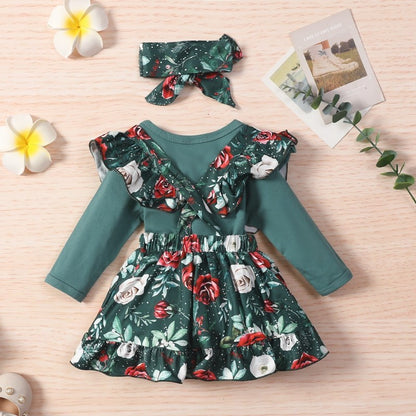 Emerald Baby Girl Jumpsuit Dress