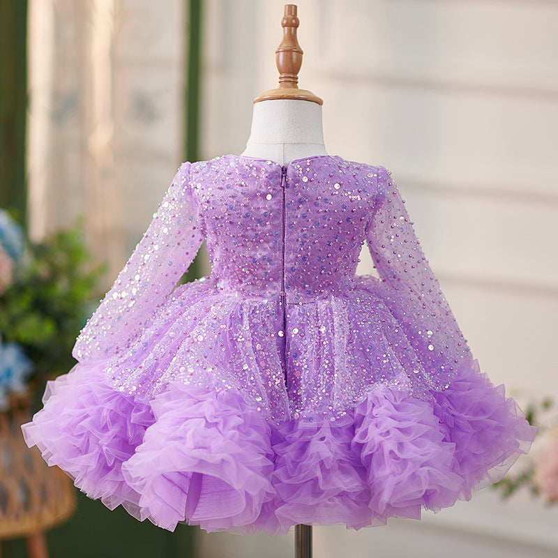 Erine Purple Tulle Dress