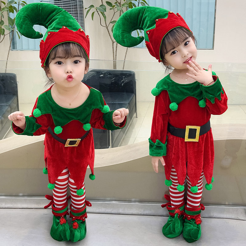 Elf Girls Kid Christmas Costume