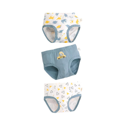 Boys Cartoon Printed Underwear Pants Set