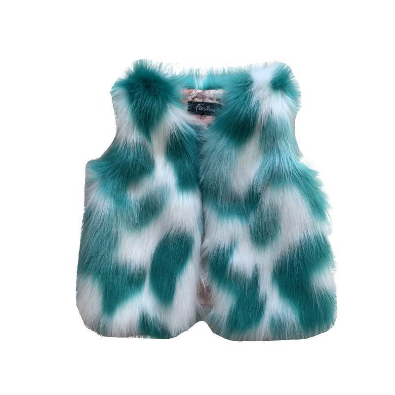 Zebby Girls Faux fur Vest Coat
